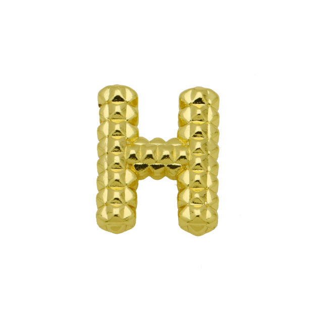 new double-sided pineapple shape 26 English letter initial letter pendant necklace
