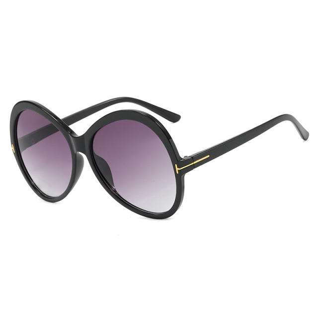 Letter T Large Frame Butterfly Sunglasses