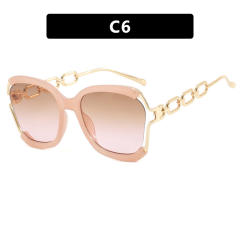 Generous frame chain sunglasses 2024  women's fashion  sunglasses