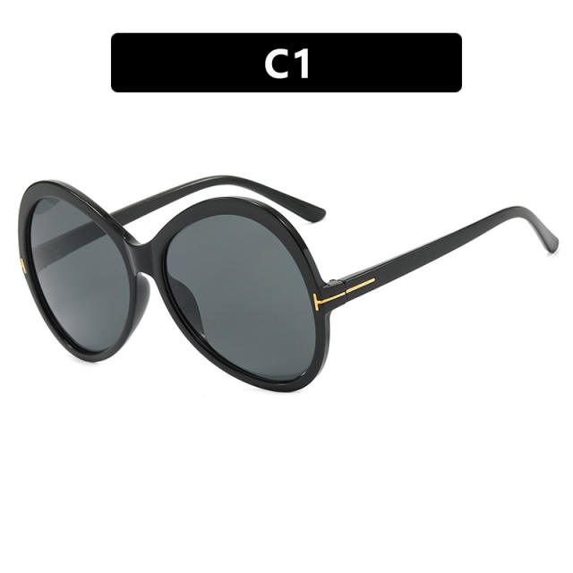 Letter T Large Frame Butterfly Sunglasses