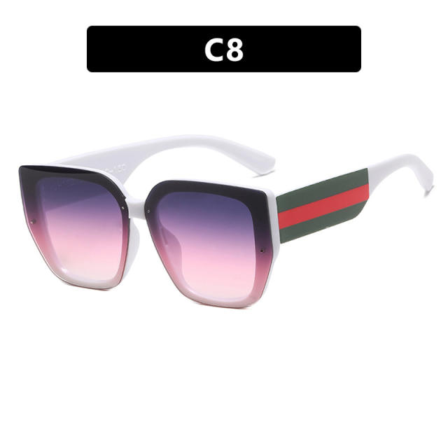 Polygon Stitching Colorblock Sunglasses Irregular 2024 New Sunglasses