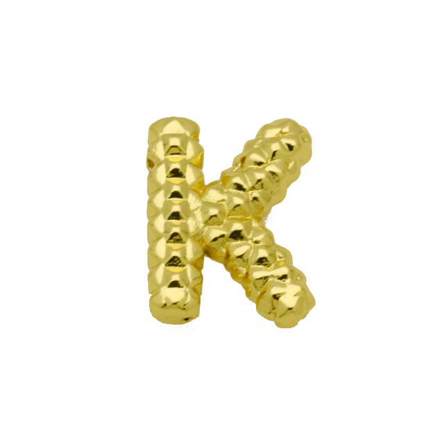 new double-sided pineapple shape 26 English letter initial letter pendant necklace