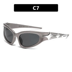 Y2K stars sunglasses bar disco new concave shape fashionable sunglasses