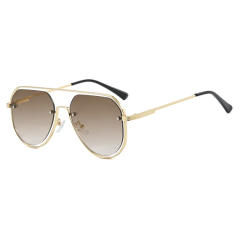 Hollow Metal Frame Sunglasses