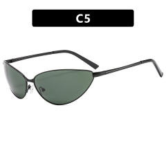 Polarized Metal Cat's Eye Sunglasses