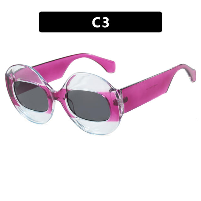 Unique oval shape personality anti blue light reading glasses