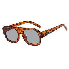Single Beam Square Large Frame Sunglasses