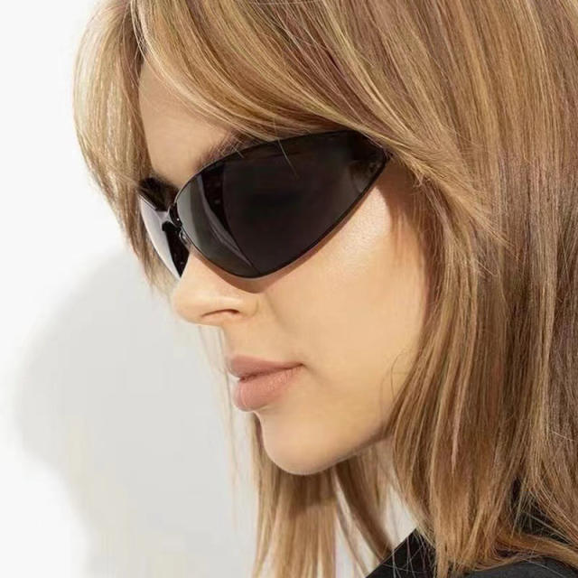 Polarized Metal Cat's Eye Sunglasses