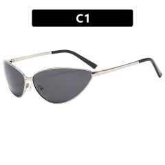 Polarized Metal Cat's Eye Sunglasses