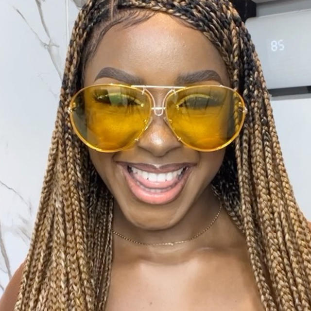 2024 new fashion retro sunglasses women's large frame metal sunglasses