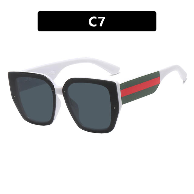 Polygon Stitching Colorblock Sunglasses Irregular 2024 New Sunglasses