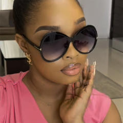 Letter T Large Frame Butterfly Sunglasses