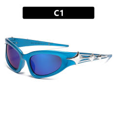 Y2K stars sunglasses bar disco new concave shape fashionable sunglasses