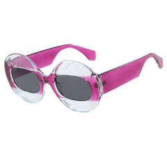 Unique oval shape personality anti blue light reading glasses
