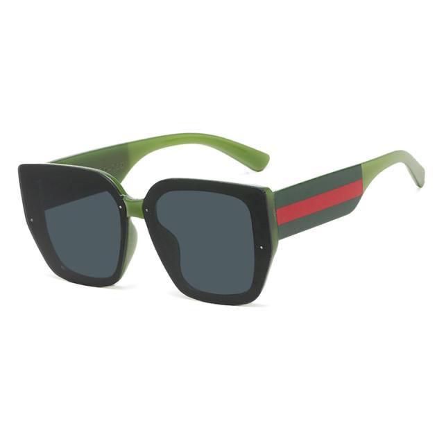 Polygon Stitching Colorblock Sunglasses Irregular 2024 New Sunglasses