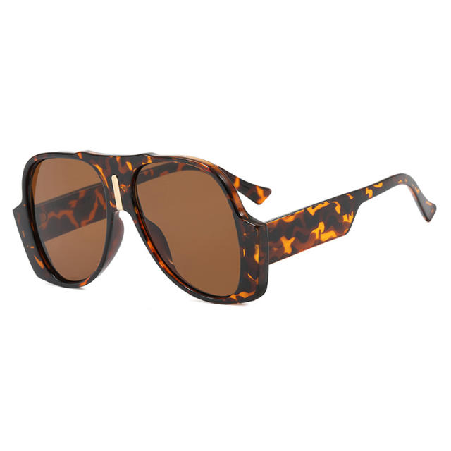 Vintage Large Frame Toad Shaped Sunglasses Hip-Hop Trendy Distinctive Oval Sunglasses