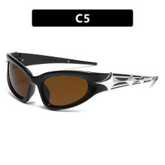 Y2K stars sunglasses bar disco new concave shape fashionable sunglasses