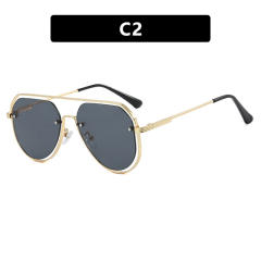 Hollow Metal Frame Sunglasses