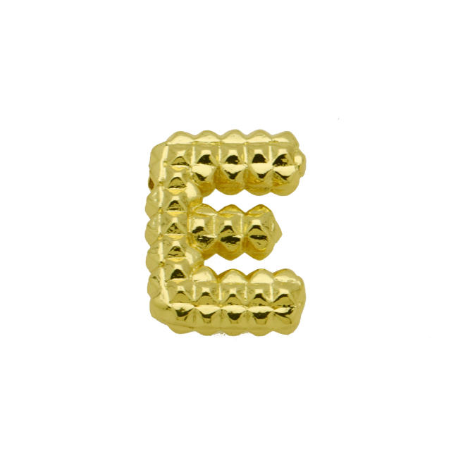 new double-sided pineapple shape 26 English letter initial letter pendant necklace
