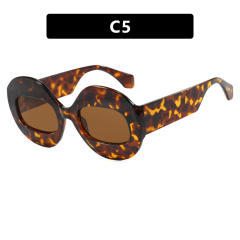 Unique oval shape personality anti blue light reading glasses