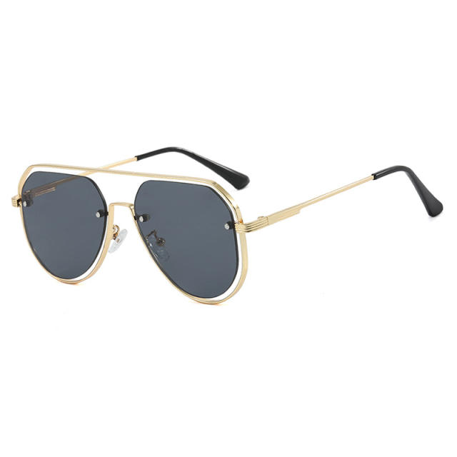 Hollow Metal Frame Sunglasses