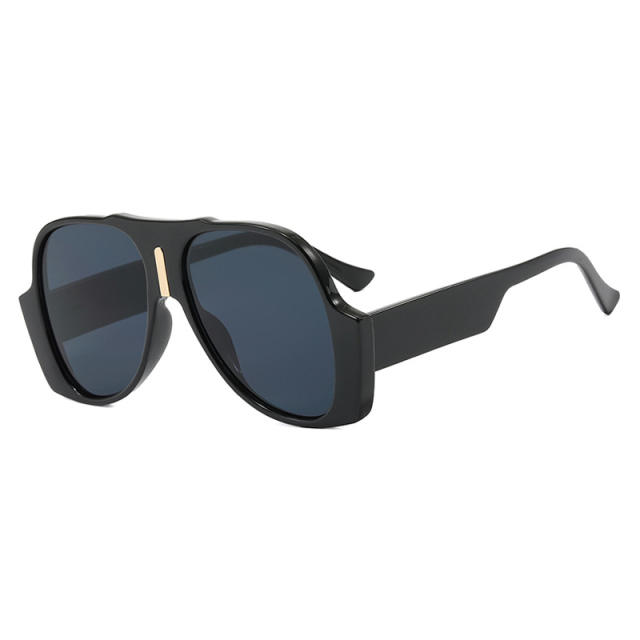 Vintage Large Frame Toad Shaped Sunglasses Hip-Hop Trendy Distinctive Oval Sunglasses