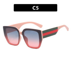 Polygon Stitching Colorblock Sunglasses Irregular 2024 New Sunglasses