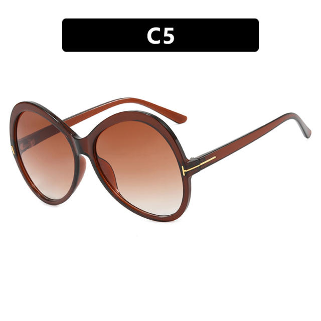 Letter T Large Frame Butterfly Sunglasses