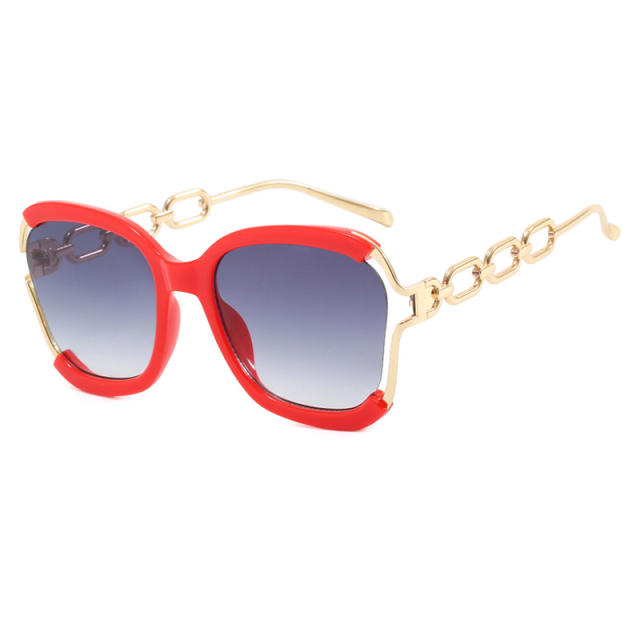 Generous frame chain sunglasses 2024  women's fashion  sunglasses