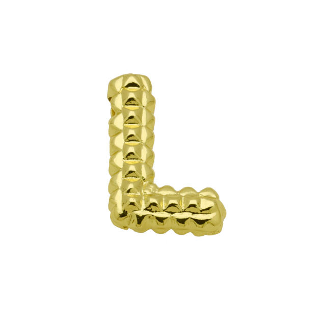 new double-sided pineapple shape 26 English letter initial letter pendant necklace