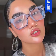Anti blue light women big frame reading glasses