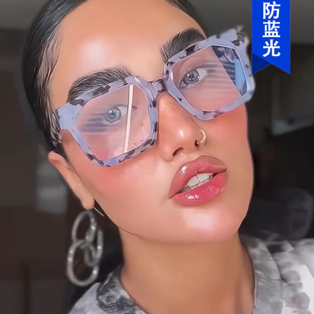 Anti blue light women big frame reading glasses