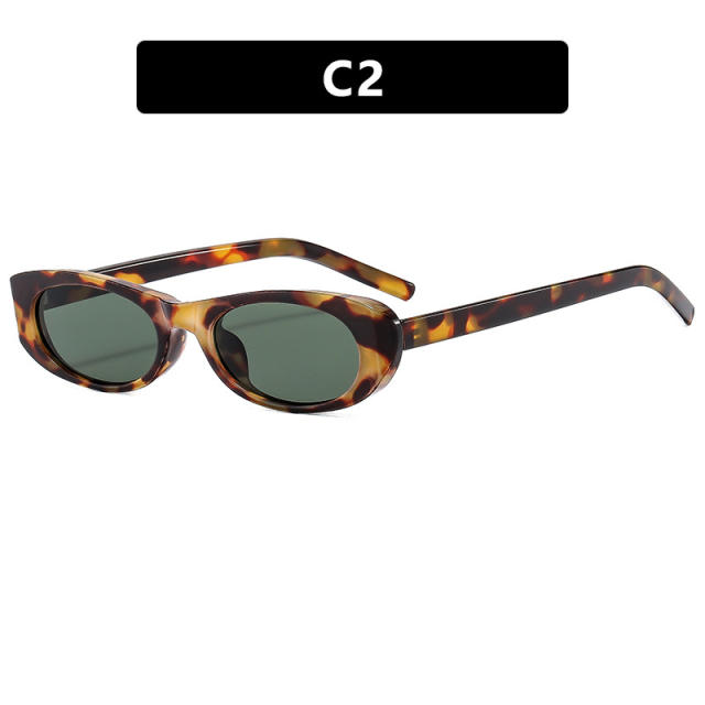 Small Frame Oval Sunglasses 2024 New Cat's Eye Sunglasses