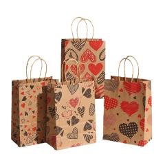 New Valentine's Day love Kraft paper bag