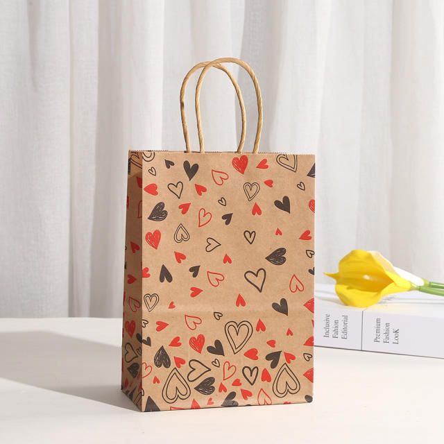 New Valentine's Day love Kraft paper bag