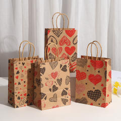 New Valentine's Day love Kraft paper bag