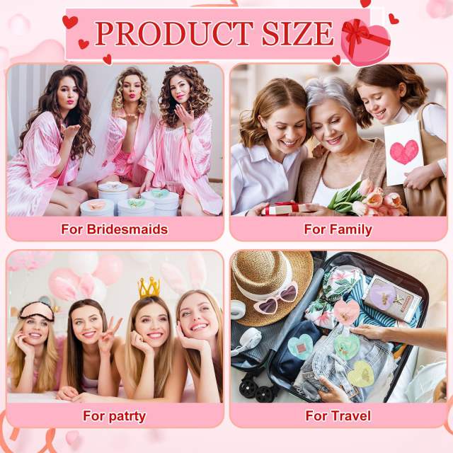 Color PVC Heart-Shaped Jewelry Small Bag Cute heart shape Ziplock Bags jewelry accessory