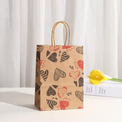 New Valentine's Day love Kraft paper bag