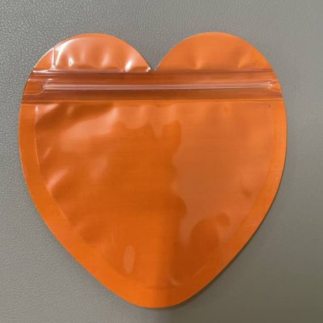 Color PVC Heart-Shaped Jewelry Small Bag Cute heart shape Ziplock Bags jewelry accessory