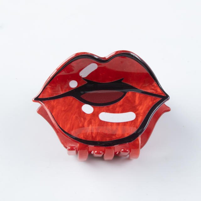 Valentine's Day Sweet lips love letter women hair claw clips