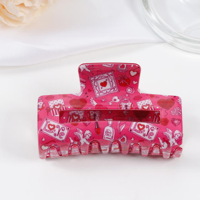 Valentine's Day hot sale women hair claw clips