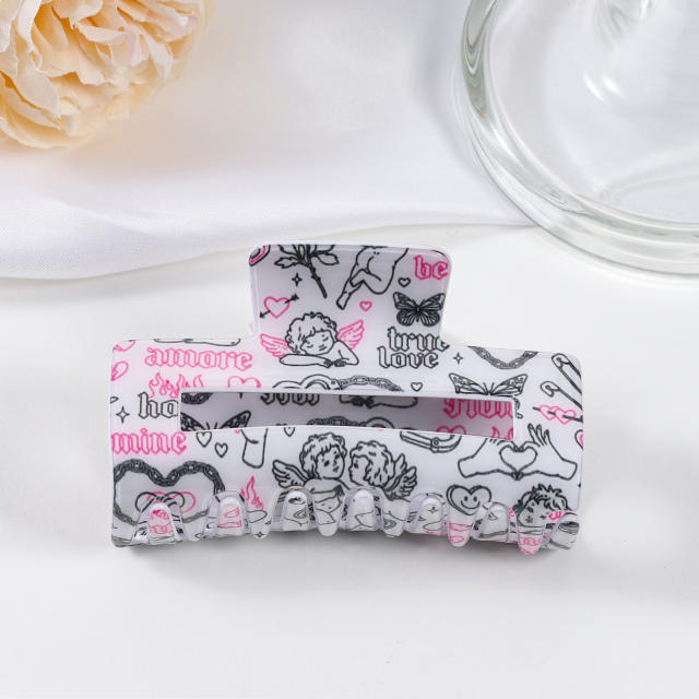 Valentine's Day hot sale women hair claw clips