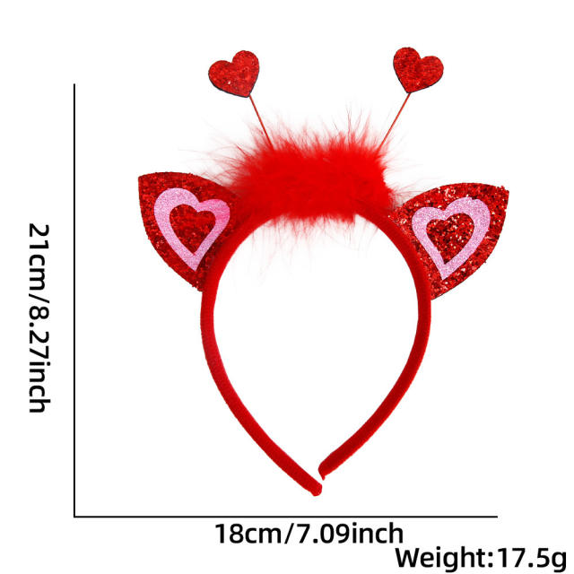 Valentine's Day romantic photo hair accessories headdress love headband
