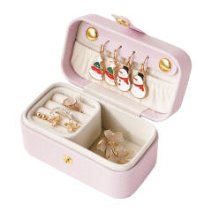 Mini jewelry box travel portable jewelry box