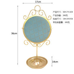 European Style Personality Peacock Blue Bronzing Jewelry Stand Display Stand Wedding Gift Window Display