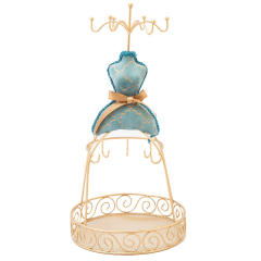 European Style Personality Peacock Blue Bronzing Jewelry Stand Display Stand Wedding Gift Window Display