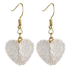 Valentine's Day three-dimensional pendant heart earrings 2pair price