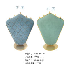 European Style Personality Peacock Blue Bronzing Jewelry Stand Display Stand Wedding Gift Window Display