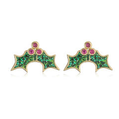 Fresh Sweet Christmas Elk Christmas Atmosphere Ear Stud Female Strawberry Banana Pineapple Fruit Earrings