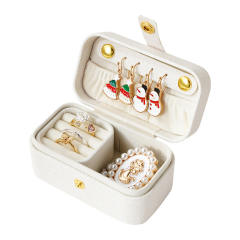 Mini jewelry box travel portable jewelry box